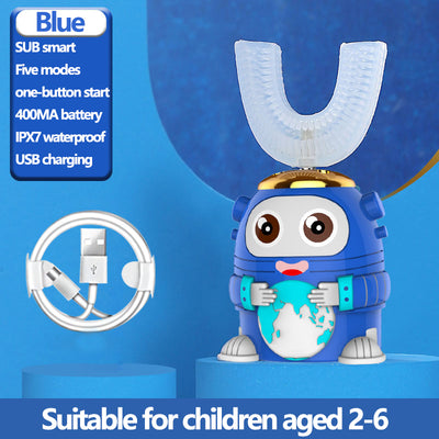 Cepillo de Dientes Eléctrico Infantil Automático en Forma de U con Tecnología Sónica - Image 16