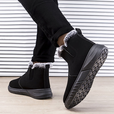 Botas de Invierno para Hombre con Diseño V Cutout y Forro de Peluche - Image 4