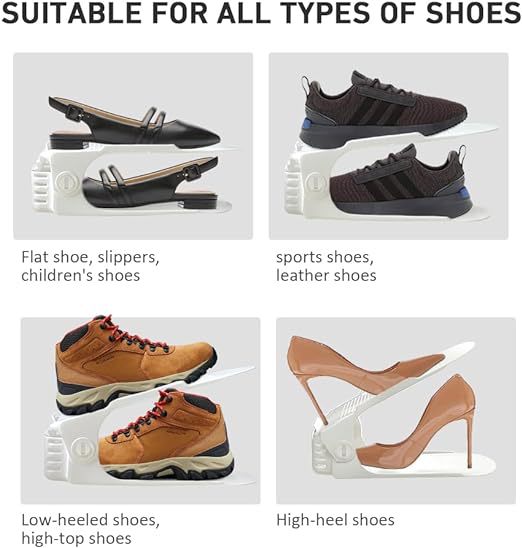 Organizador de Zapatos Doble Capa Ajustable con Refuerzo Resistente - Image 5