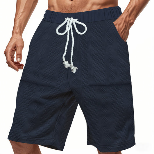Shorts de Punto Jacquard Holgados para Hombre - Image 20