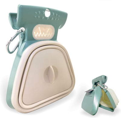 Recogedor de Desechos Portátil para Perros - Pala Compacta con Contenedor y Bolsas