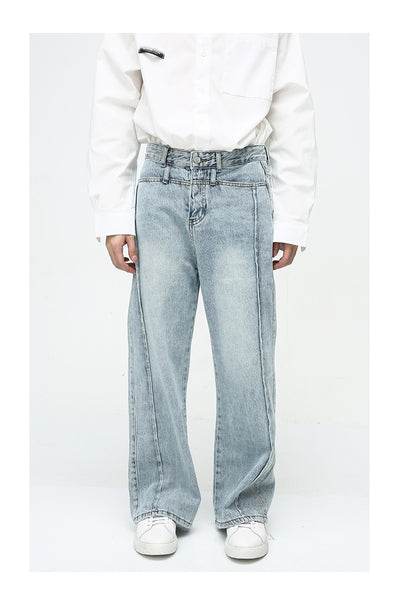 Jeans Retro Casual Americano con Efecto Desgastado - Image 12