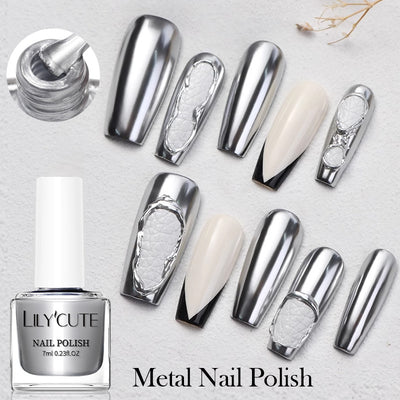 Esmalte de Uñas Espejo Metalizado Secado Rápido sin Horno - Image 3