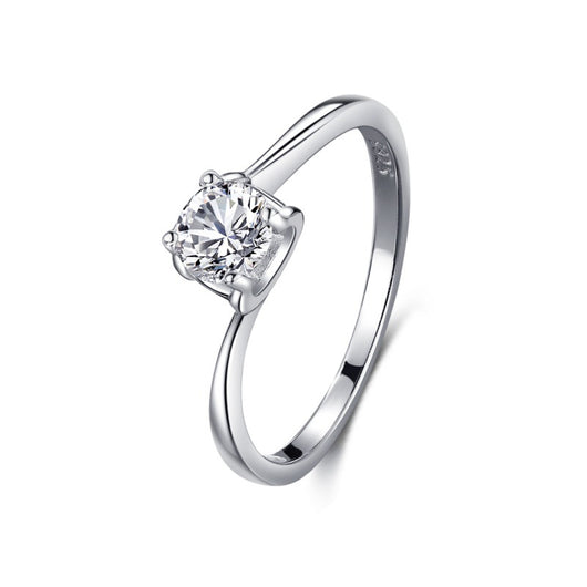 Anillo de Plata 925 con Diamantes Incrustados Clásico - Image 3
