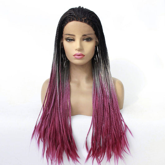 Peluca Afro Trenzada Doble Europe Lady Negro - Image 9