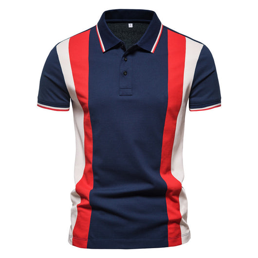Polo Hombre con Rayas de Contraste y Costuras Decorativas - Image 5