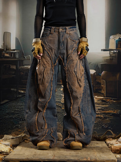 Jeans Holgados Desgastados con Bordes Crudos Estilo Urban - Image 27