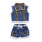 Conjunto de Ropa para Niñas 1-6 Años: Blusa sin Mangas y Shorts