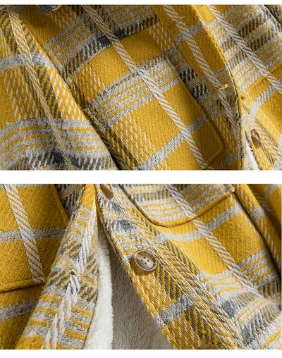 Chaqueta Tweed y Terciopelo a Cuadros para Mujer - Elegancia Sofisticada - Image 15