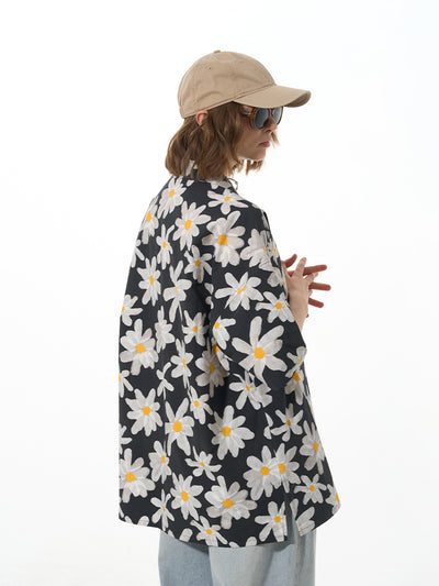 Camisa Vestido Floral Blanco con Botones - Image 10