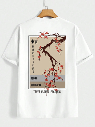 Playera Estampada Festival de Flores Tokio para Hombre - Image 14