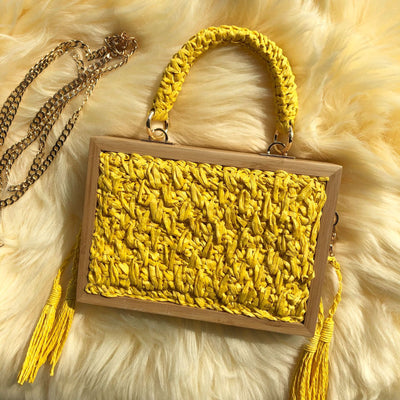 Bolsa de Paja con Marco de Madera - Image 5