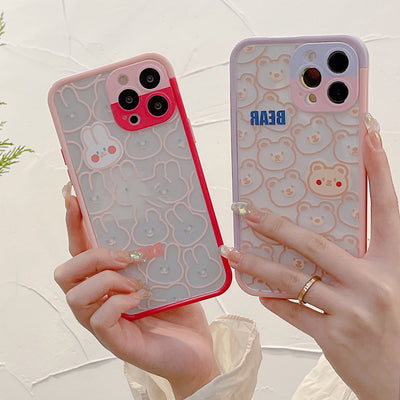 Funda Transparente para Celular con Diseño Osito y Conejito - Image 7