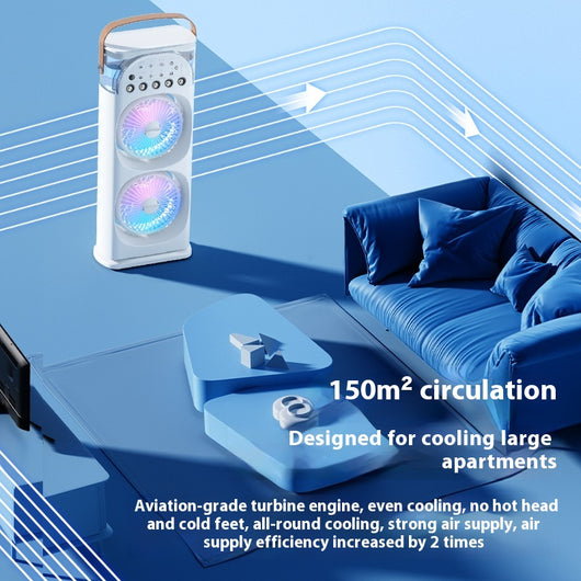 Ventilador Humidificador de Gran Capacidad con 5 Modos de Pulverización - Image 23