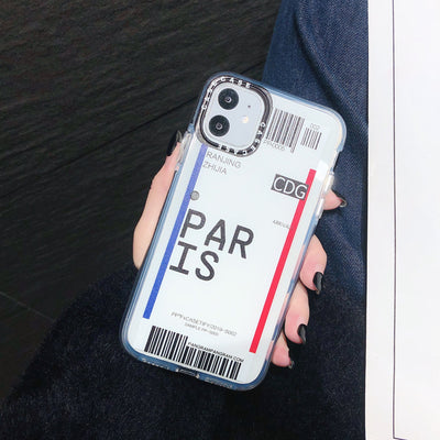 Funda Transparente para iPhone con Diseño de Pase de Abordar - Image 7