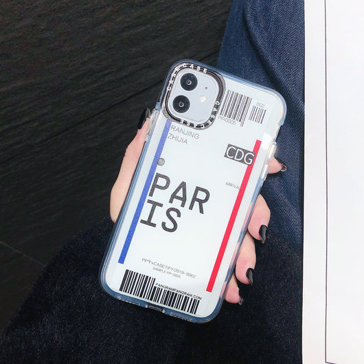 Funda Transparente para iPhone con Diseño de Pase de Abordar - Image 7
