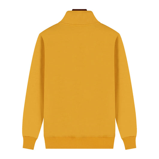 Chaqueta Suéter de Terciopelo Dorado Grabado con Cuello de Pie y Personalización - Image 19