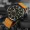 Reloj Deportivo Militar NAVIFORCE para Hombre - Cuarzo con Calendario y Correa de Cuero