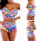 Traje de Baño Dos Piezas con Estampado Colorido