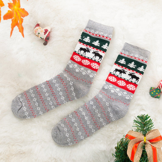 Calcetines Navideños a Juego para Familia - Diseño Jacquard Corto - Image 2