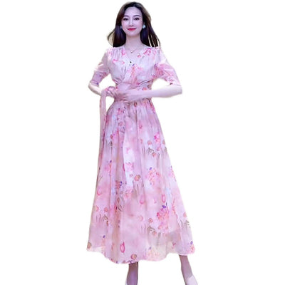Vestido Estampado Floral con Cordones Ajustables - Image 13