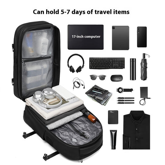 Mochila Trolley Expandible de Gran Capacidad para Viajes de Negocios - Image 2