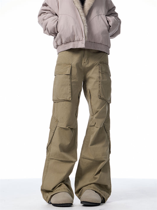 Pantalones Cargo Retro Sueltos con Múltiples Bolsillos - Image 15