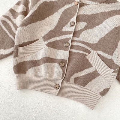 Cardigan Tejido Infantil con Capucha y Textura Jacquard - Image 11
