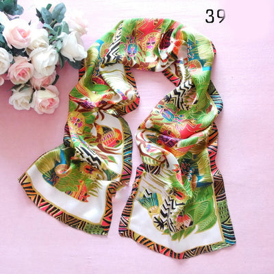 Pañuelo de Seda Estampado Animal Print Elegante para Mujer - Image 8