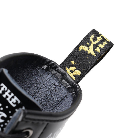 Botas de Cuero Personalizadas con Calavera Graffiti - Motociclista Unisex - Image 16