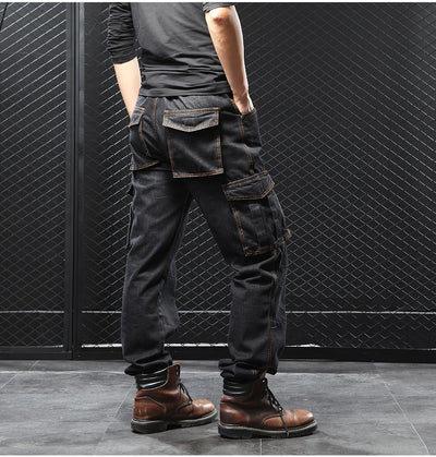 Pantalones Cargo Rectos Holgados Talla Grande para Hombre - Image 15