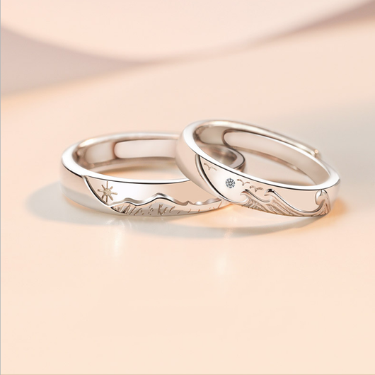Anillo Ajustable Chapado en Platino y Plata Fina - Image 10