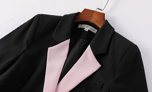 Traje Ejecutivo con Pantalón Tobillero y Chaqueta Combinada - Image 3
