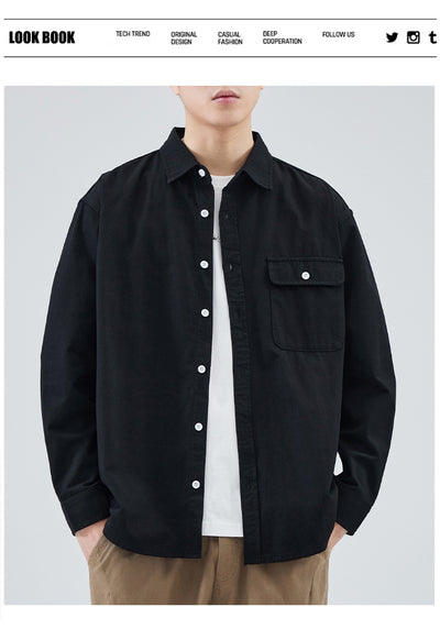 Camisa Suelta de Algodón Premium para Hombre - Image 25