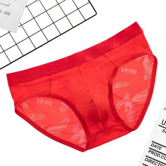Calzoncillos Hombre Seda de Hielo Jacquard Transparente - Image 14