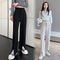 Pantalón de Talle Alto con Abertura Frontal para Mujer - Corte Suelto y Elegante