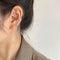 Aretes de Plata Esterlina 925 Doble Capa - Diseño Minimalista Lujo Ligero