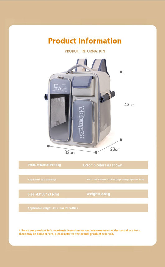 Mochila Transportín para Gatos - Diseño Versátil Todo Clima - Image 12