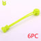 Fluorescent Yellow 6 Pieces