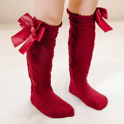 Calcetines Princesa con Moño Doble para Bebé 0-3 Años - Image 13