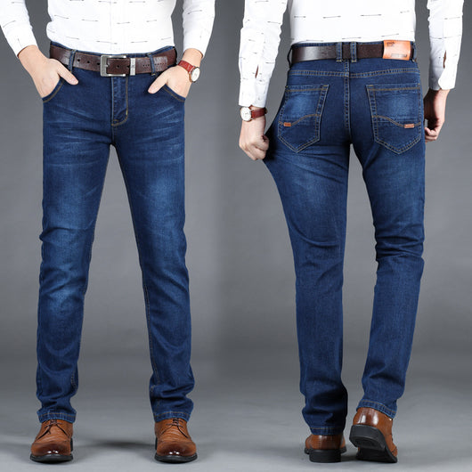 Pantalones Vaqueros Slim Stretch de Corte Recto para Hombre - Image 4