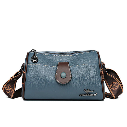 Bolso Bandolera de Cuero Minimalista Retro para Mujer - Image 6