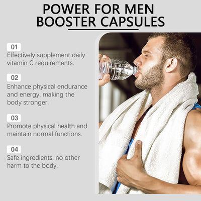 Cápsulas Potenciadoras de Fuerza y Vitalidad para Hombres - Image 8
