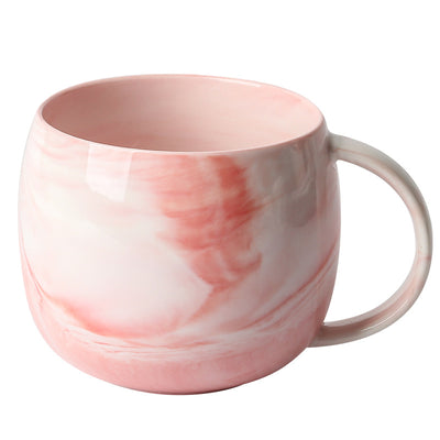 Taza de Cerámica Marmolada para Parejas - Desayuno Elegante en Casa - Image 4