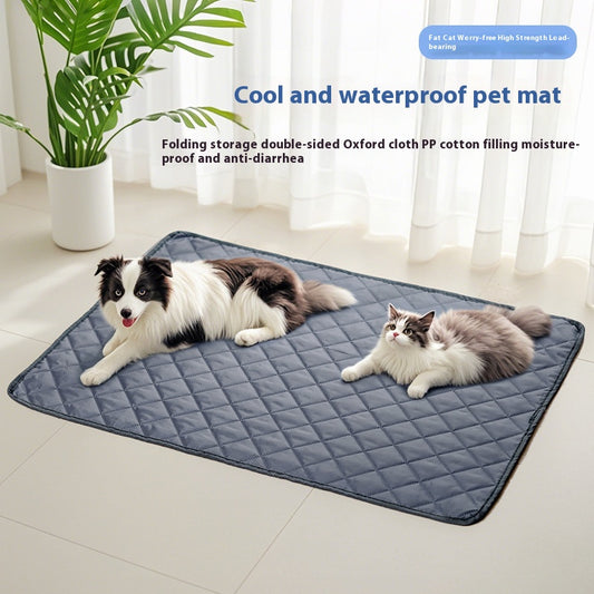 Colchoneta Portátil para Mascotas - Cuatro Estaciones con Almacenamiento
