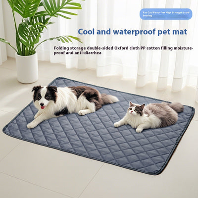 Colchoneta Portátil para Mascotas - Cuatro Estaciones con Almacenamiento