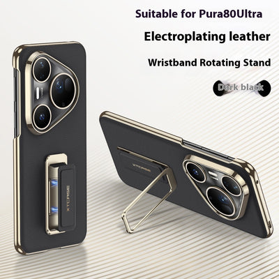Funda de Cuero para Pura80Ultra con Correa de Muñeca y Soporte Giratorio - Image 6