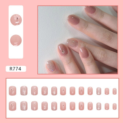 Uñas Postizas con Degradado Color Block - Set de 24 Piezas para un Look Sofisticado - Image 17