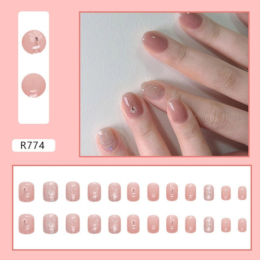 Uñas Postizas con Degradado Color Block - Set de 24 Piezas para un Look Sofisticado - Image 17