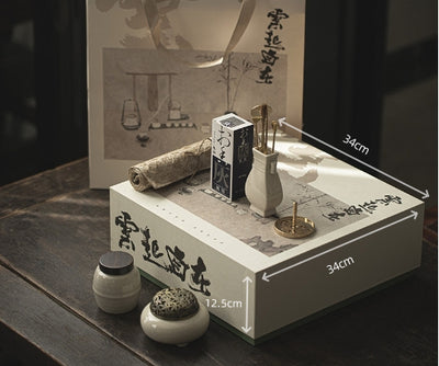 Quemador de Incienso Estilo Chino en Cobre Puro con Caja de Regalo - Juego Completo para Ceremonia del Té - Image 7